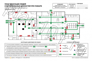 План эвакуации людей при пожаре центрального рынка 600х400